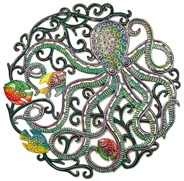 Sculpture métal colorée - ©