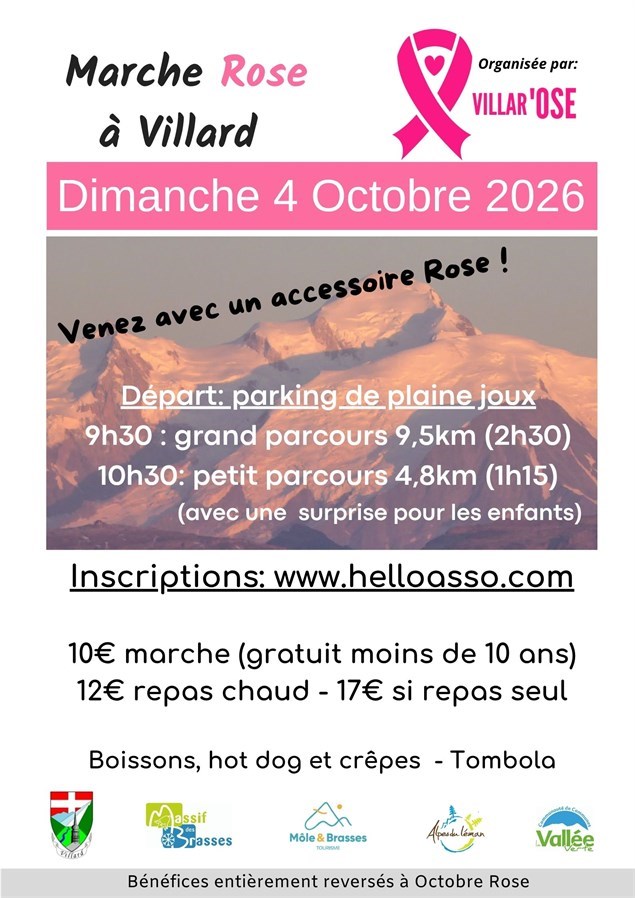 MARCHE ROSE - Plateau de Plaine Joux