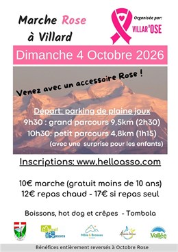 MARCHE ROSE - Plateau de Plaine Joux