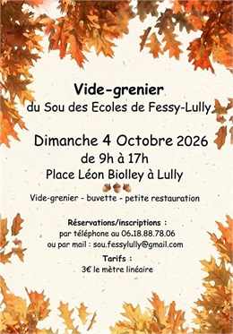 Vide grenier du Sou des Ecoles