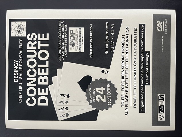 Concours de belote 
