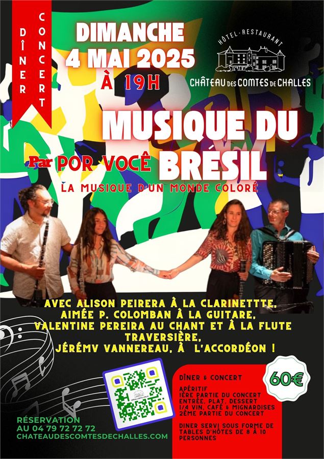 Dîner Concert : Musique du Brésil par le groupe Por Você - EyeCandyDesignz Pixabay