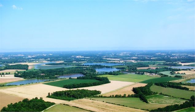 Etangs de la Dombes vus du ciel - MZ