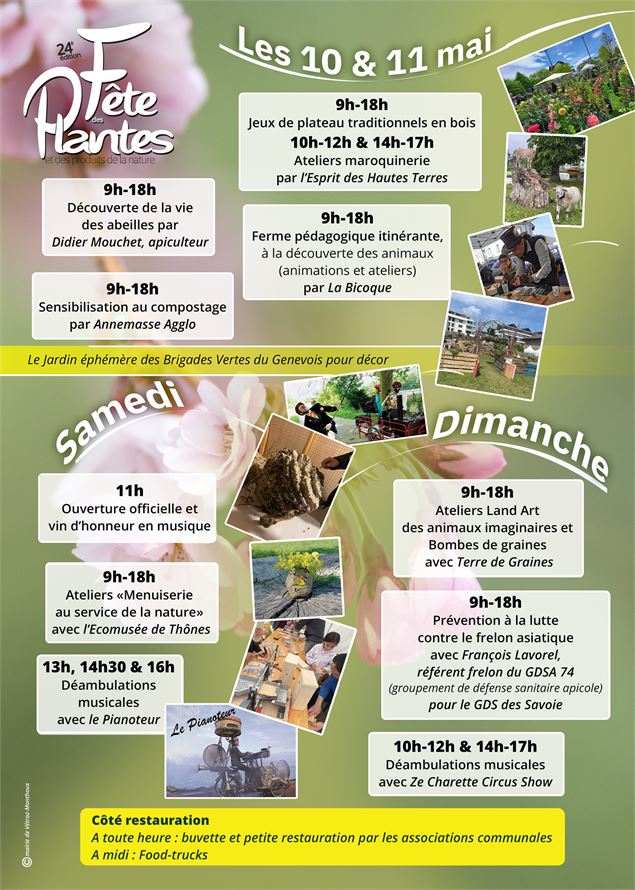 Fête des Plantes VM 2025 - programme - mairie de Vétraz-Monthoux