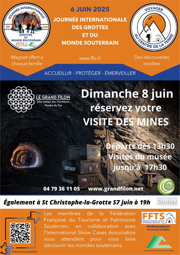 Journée du tourisme souterrain 2025 visite des mines au Grand Filon Maurienne Belledonne Savoie - Le