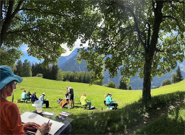Carnets de nature : stage d'aquarelle dans la vallée des Contamines-Montjoie - Thierry Deleforge