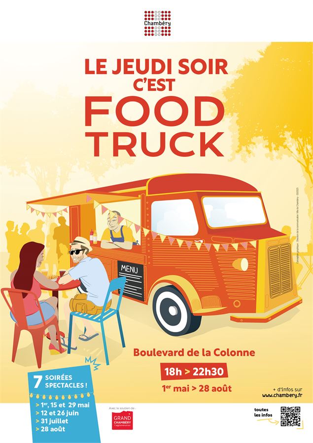Affiche - Le jeudi soir c'est Food Truck_Chambéry - Photo de Edward Eyer: https://www.pexels.com/fr-