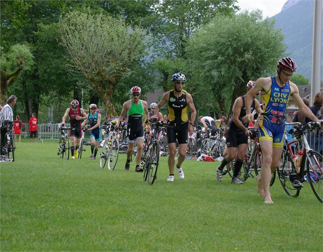 Épreuve de vélo - Sources du lac d'Annecy