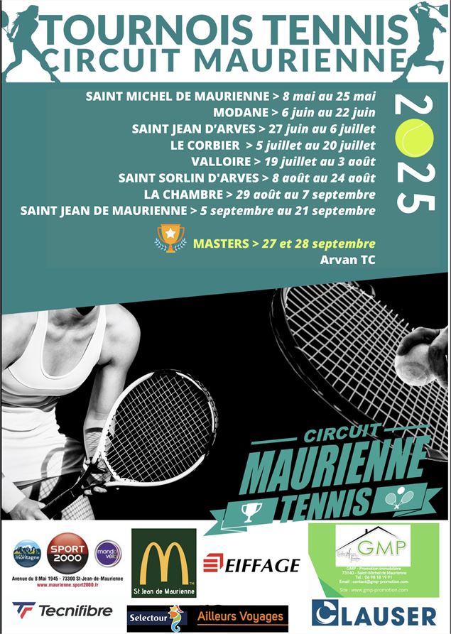 Tournoi de tennis adulte : Circuit Maurienne_Valloire - A. Pernet / Valloire Tourisme