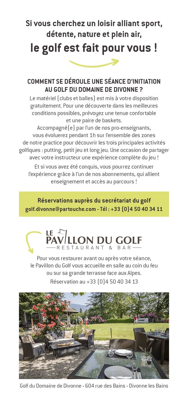 Initiation - Golf du Domaine de Divonne