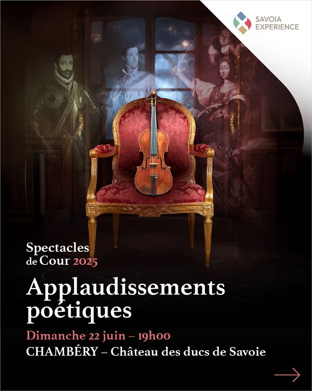 Affiche du concert Applaudissements poétiques - Département de la Savoie