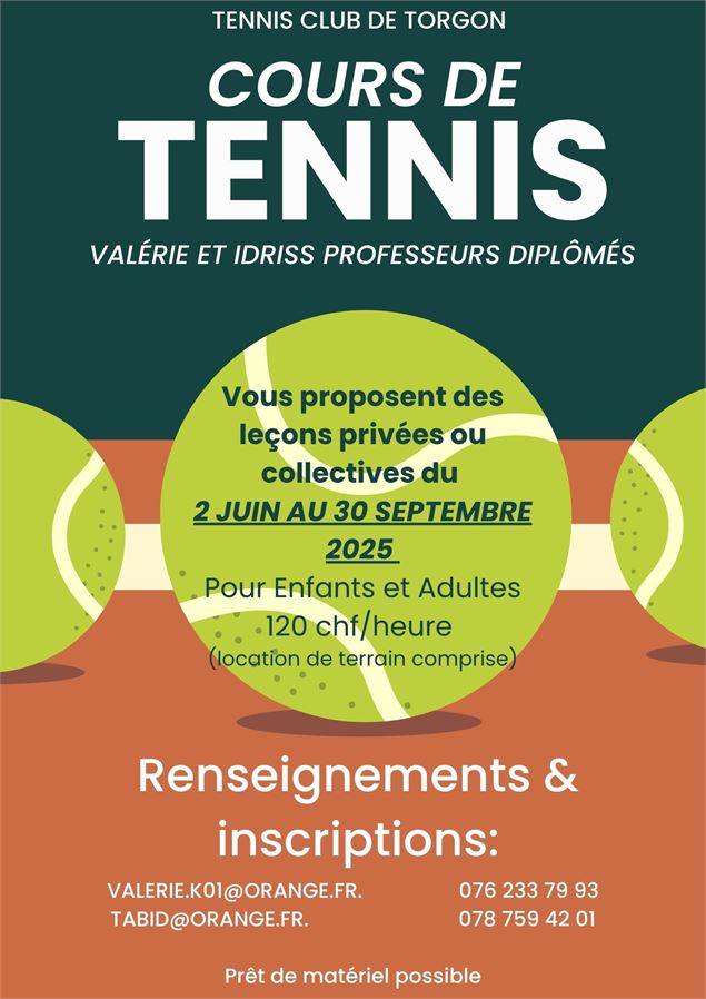 Cours de Tennis_Torgon