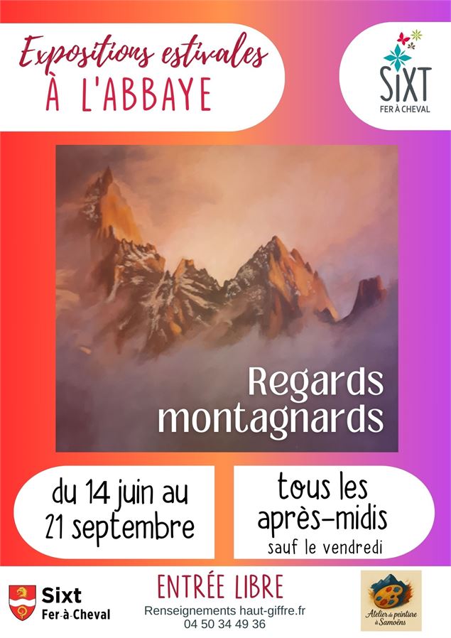 Expositions estivales à l'Abbaye_Sixt-Fer-à-Cheval