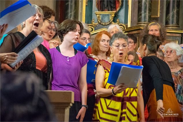Concert de chant choral avec les choristes de Vacances en Choeur_Les Contamines-Montjoie