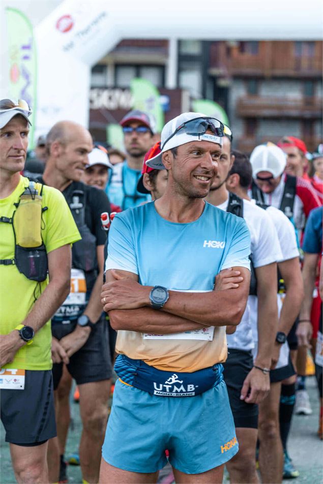 Julien Chorier au départ du trail 42 km - L.Brochot - OT Val Thorens
