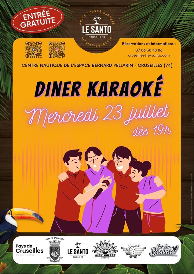 Dîner Karaoké - LE SANTO - Cruseilles