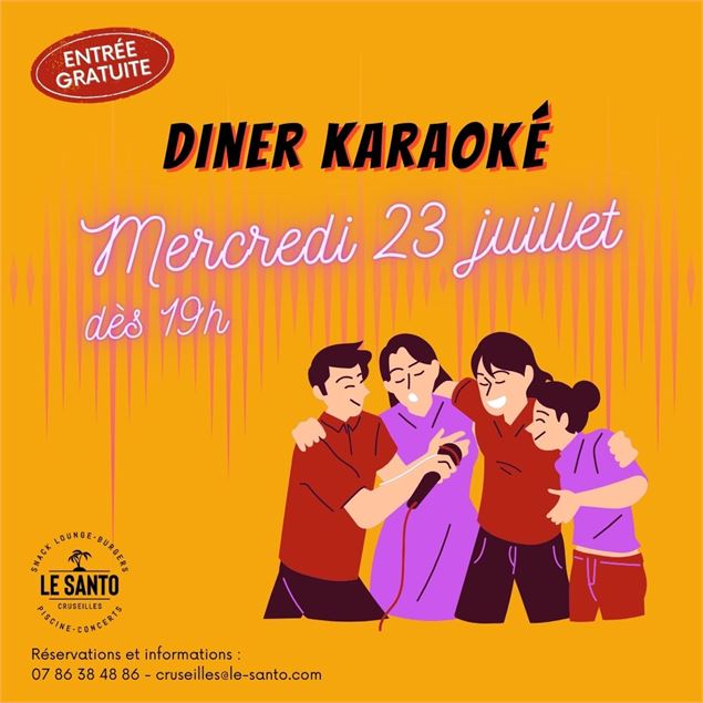 Dîner Karaoké - LE SANTO - Cruseilles