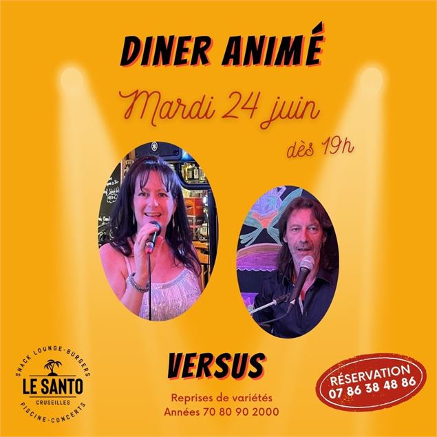 Dîner Animé - LE SANTO - Cruseilles