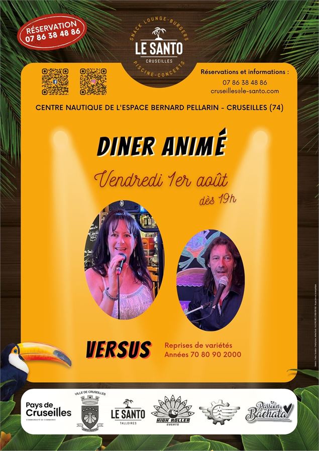 Dîner Animé - LE SANTO - Cruseilles