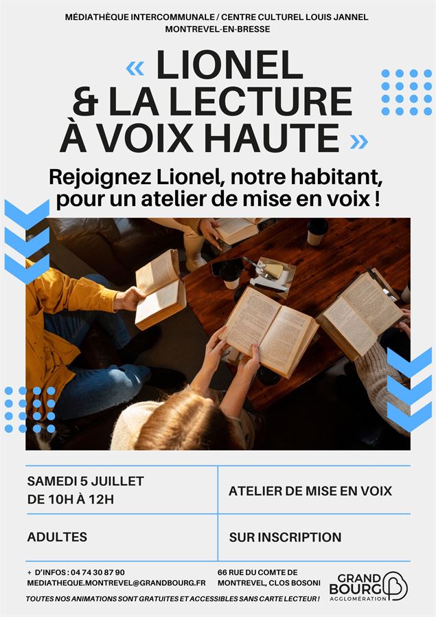 Lionel et la lecture à voix haute - droits réservés