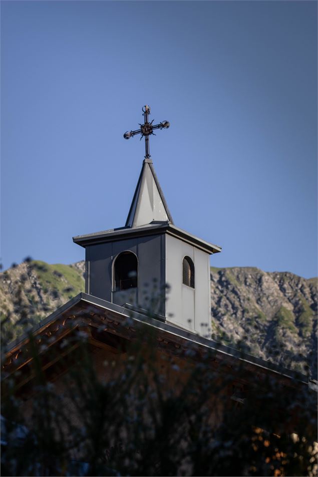 Chapelle de Montgésin, vue clocher extérieure - A.Abondance