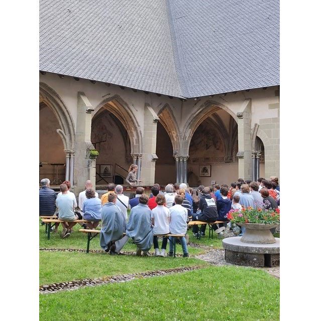 Concert dans le cloître de l'Abbaye d'Abondance - Percu'Impulse