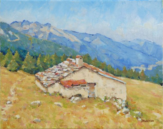 Aquarelle - Chalet d'alpage - Jacques Daugeron