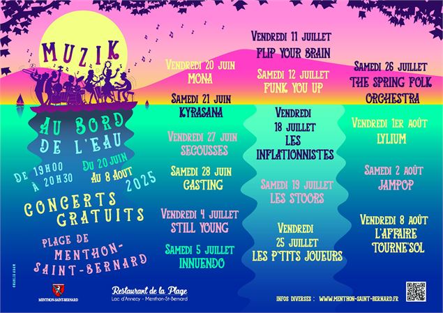 17ème édition de Muzik au Bord de l’Eau_Menthon-Saint-Bernard - Mairie Menthon-Saint-Bernard