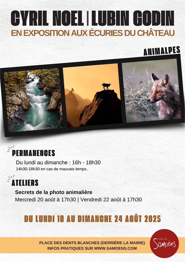 18 au 24 août - Cyril Noel et Lubin Godin - Mairie de Samoëns