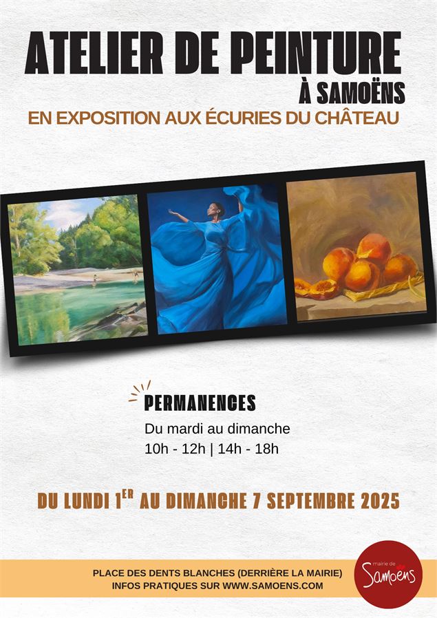 1 au 7 septembre - Atelier de peinture à Samoëns - Mairie de Samoëns