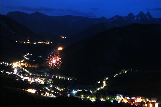 Fête Nationale depuis la route du Col de la Croix de Fer