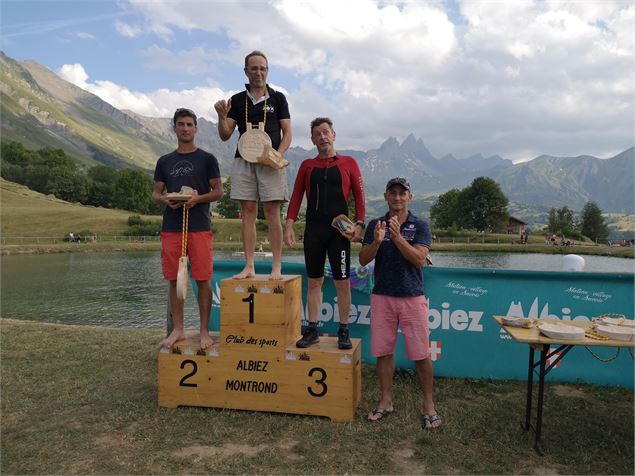 Cross triathlon Albiez podium 2020 - Albiez Animation