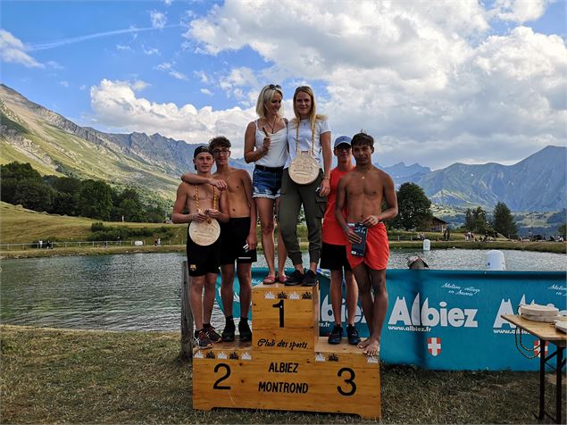 Swimrun Albiez podium 2020 - Albiez Animation