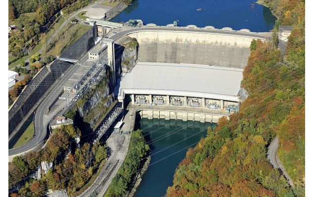 Barrage centrale de Génissiat - Ciel