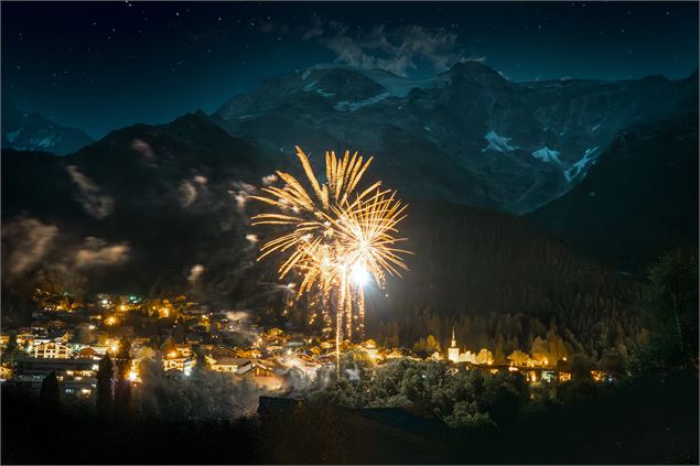 Bal des pompiers et feu d'artifice_Les Contamines-Montjoie
