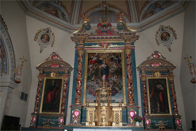 Intérieur de l'église baroque d'Aussois - © AC - fondation-facim