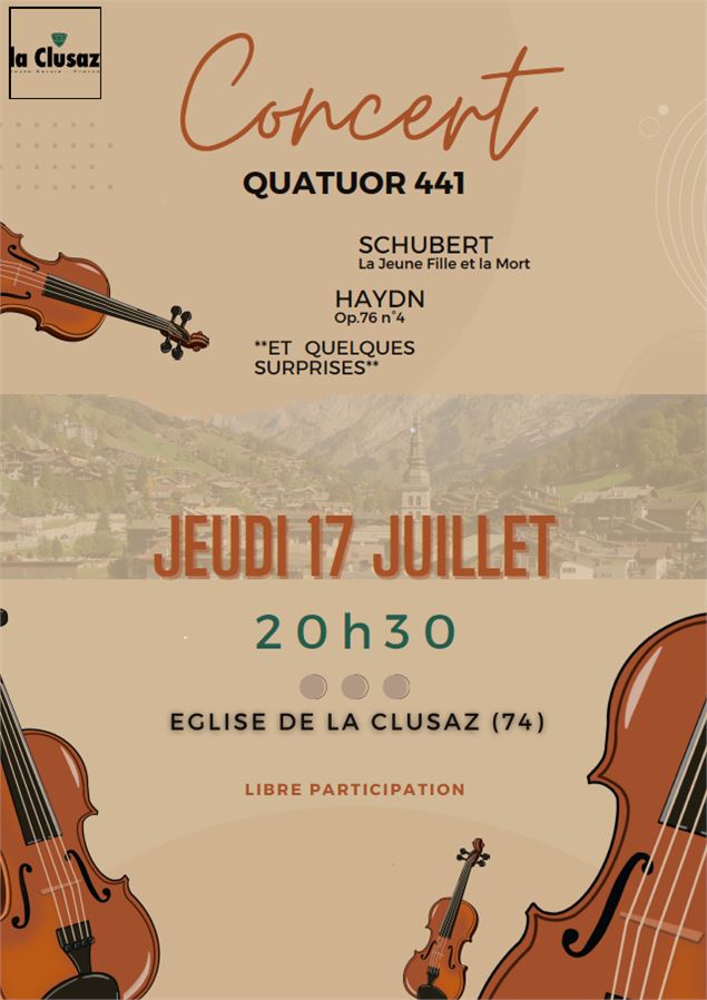 Concert en l'église - Quatuor à cordes_La Clusaz