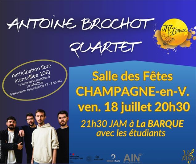Jazz'Muse - Concert du Quartet de Antoine Brochot à Champagne-à-Valromey_Champagne-en-Valromey - Jaz