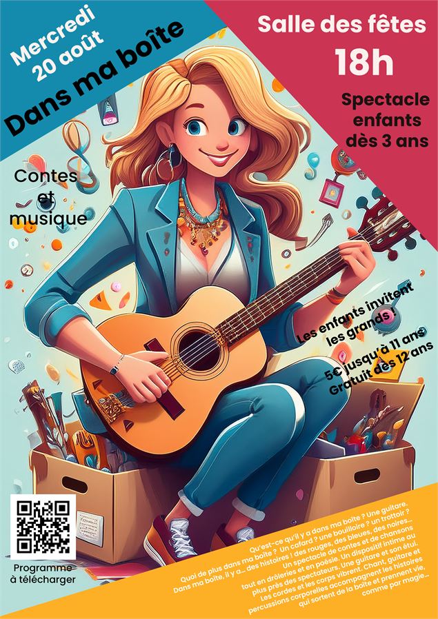 Affiche spectacle Dans ma boîte - Cie La Foule en délire
