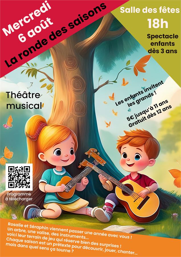 Affiche spectacle La ronde des saisons - Cie La foule en délire