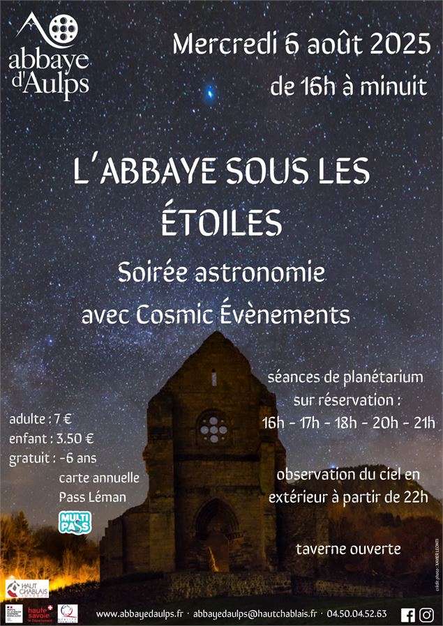 affiche L'Abbaye sous les étoiles - DDVA