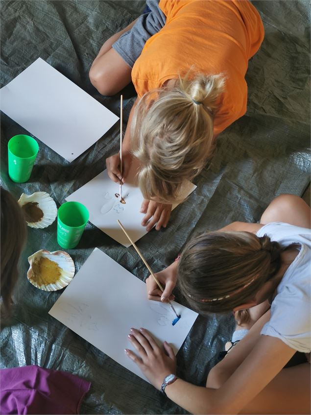 Atelier enfant : Apprentis restaurateurs d’art_Saint-Nicolas-la-Chapelle - Fondation Facim - Marie C