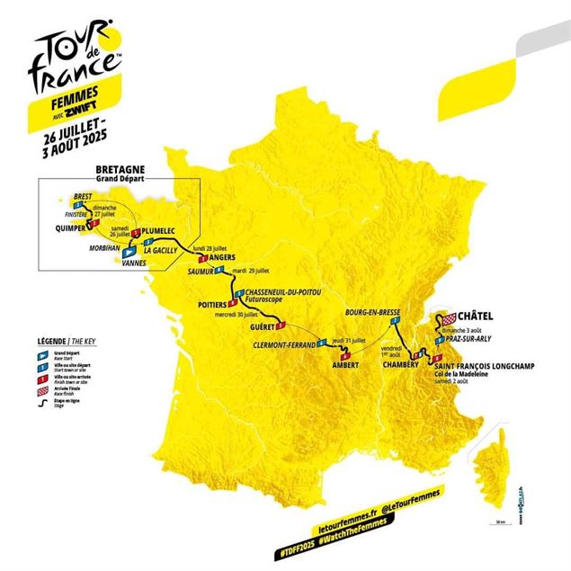 Carte du parcours - TDF