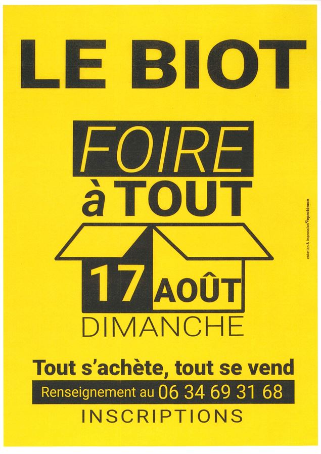 Foire à tout du Biot_Le Biot - Yvan Tisseyre / OT Vallée d'Aulps