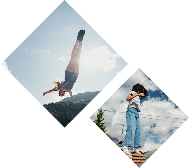 Photo paysage - initiation trampoline - Val d'Isère Tourisme