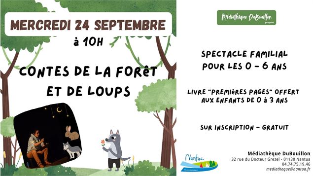 Affiche animation paysage - Médiathèque DuBouillon
