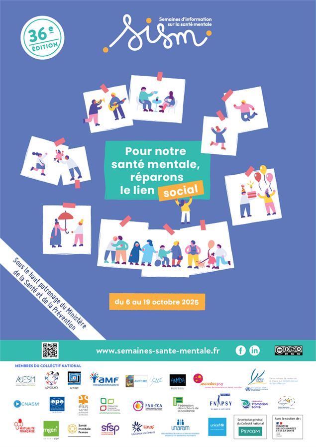 Affiche semaines internationales de la santé mentale - Sophal Neak, Hang on 18, 2016
