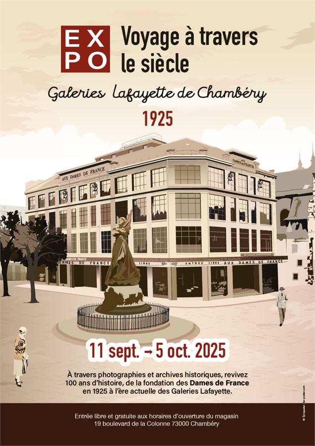 Exposition : Voyage à travers le siècle_Chambéry - Image générée par intelligence artificielle (IA),
