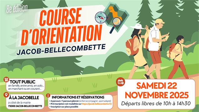 Course d'orientation de Jacob-Bellecombette - 8e édition - novembre 2025 - Mairie de Jacob-Bellecomb