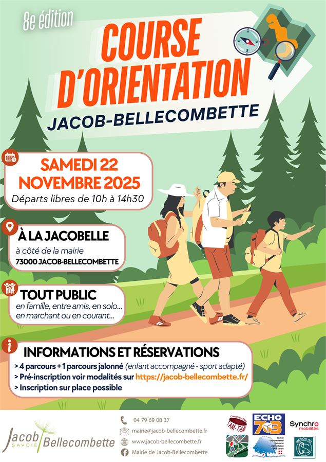 Course d'orientation de Jacob-Bellecombette - 8e édition - novembre 2025 - Mairie de Jacob-Bellecomb